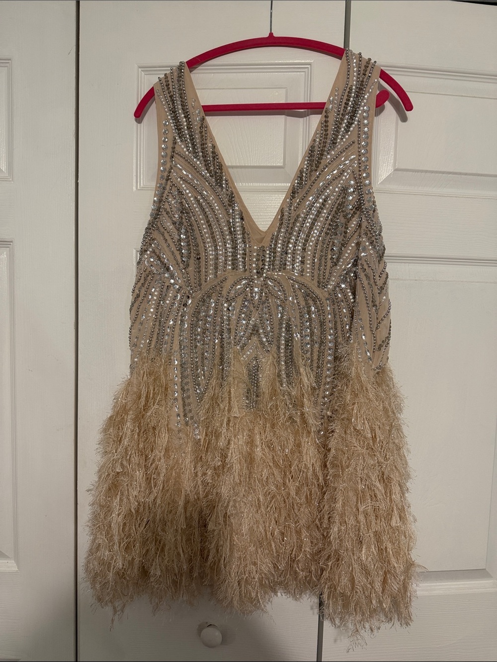 ASOS Edition Beaded Feather Mini Dress - Picture 2 of 5
